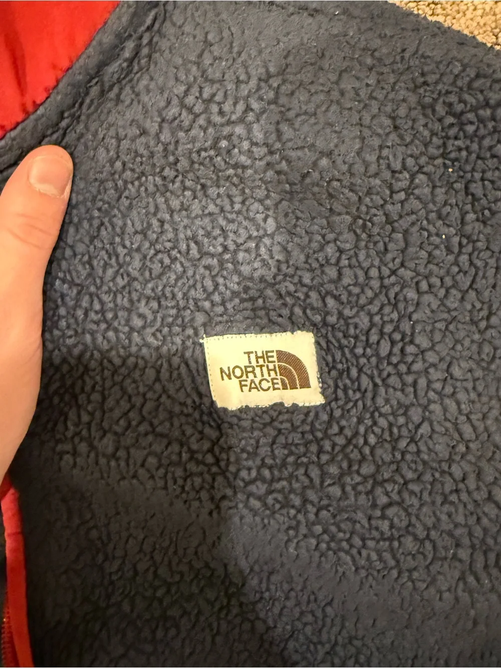 North Face navy fleece